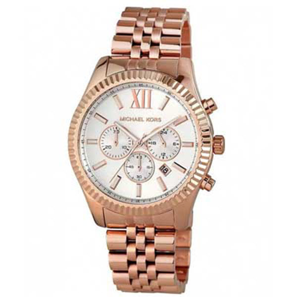 Michael Kors Lexington Mini Rose Gold Watch 26 Mm Mk3230 in Pink  Lyst